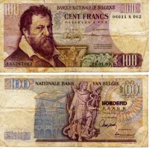 enlarge picture  - money banknote Belgium