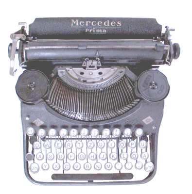 gr��eres Bild - Schreibmaschine Mercedes