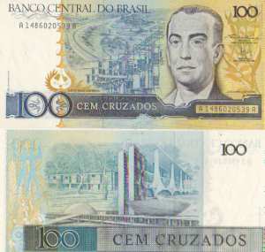 gr��eres Bild - Geldnote Brasilien   1986
