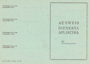 enlarge picture  - id card Lituva       1943