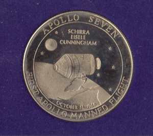 greres Bild - Medaille Raumfahrt   1968