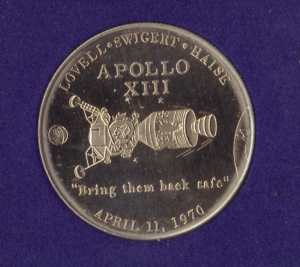 greres Bild - Medaille Raumfahrt   1970