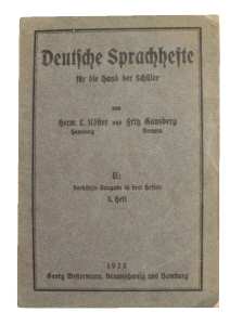 greres Bild - Buch Schule Deutsch  1923