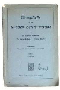 gr��eres Bild - Buch Schule Deutsch  1922