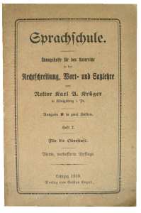 gr��eres Bild - Heft Schule Deutsch  1919
