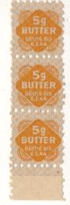 enlarge picture  - ration card butter   1944