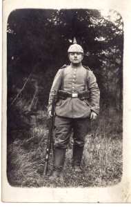 greres Bild - Postkarte Soldat Preuen