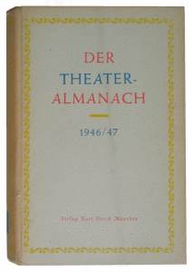 gr��eres Bild - Buch Theateralmanach 1946