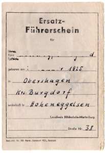gr��eres Bild - F�hrerschein 1964 Hildesh
