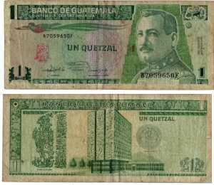 enlarge picture  - money banknote Guatemala