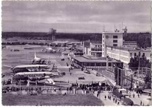 enlarge picture  - postcard airfield Frankfu