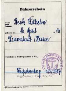 greres Bild - Fhrerschein 1955 Ludwigs