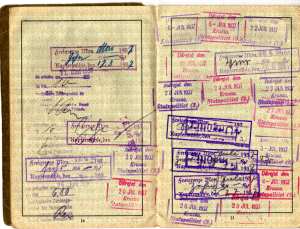 enlarge picture  - passport German Reich Fln