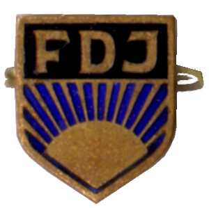 gr��eres Bild - Abzeichen DDR FDJ    1953