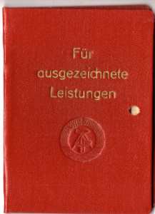 gr��eres Bild - Ausweis DDR Leistung Plan