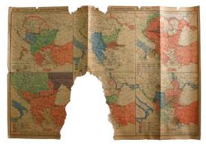 greres Bild - Landkarte Krieg 1914/1919