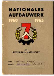 gr��eres Bild - Ausweis DDR Leistung Plan