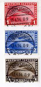 enlarge picture  - letter stamp Zeppelin