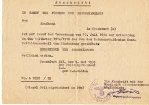 greres Bild - Urkunde Ehrenkreuz 1914
