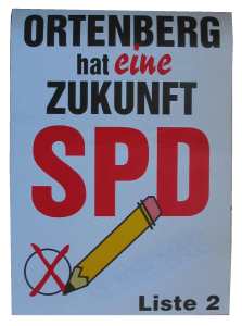 greres Bild - Wahlplakat 2011 SPD Orten