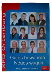 greres Bild - Wahlplakat 2011 SPD Orten