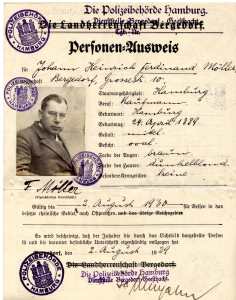 enlarge picture  - id-card Hamburg 1929