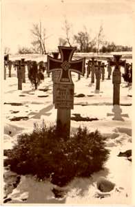 enlarge picture  - postcard war graves 1943