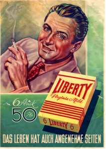 gr��eres Bild - Tabak Werbung Liberty Zig