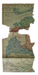 enlarge picture  - map war German WW1 1918
