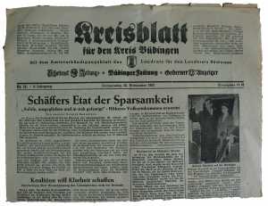 enlarge picture  - newspaper 1953 Bdingen