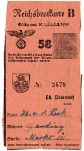 enlarge picture  - rationing food Germany