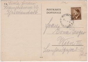 greres Bild - Postkarte Theresienstadt