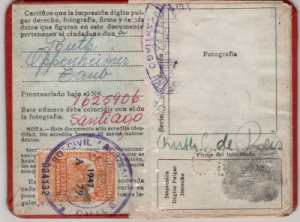gr��eres Bild - Ausweis Immigration Chile