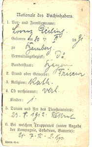 greres Bild - Wehrpass Bayern      1916