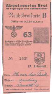 enlarge picture  - rationing bred Germany