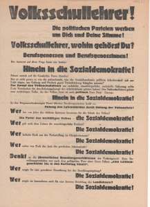 enlarge picture  - party pamphlet SPD 1929