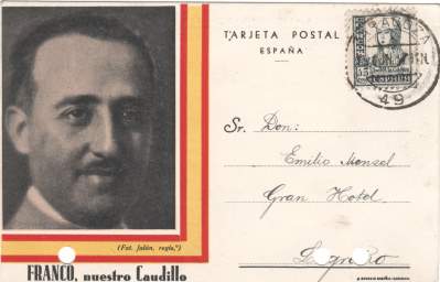 enlarge picture  - postcard Franco Spain