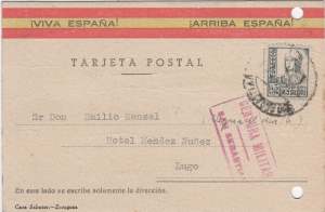 enlarge picture  - postcard Franco Spain