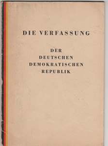 enlarge picture  - constitution GDR 1949
