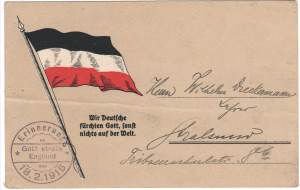 enlarge picture  - postcard patriotic German