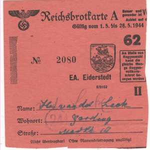 enlarge picture  - rationing bread Germany