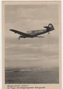 greres Bild - Postkarte Flugzeug Me108