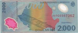 gr��eres Bild - Geldnote Rum�nien    1999