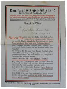 Deutscher Krieger Hilfsbund 1917
