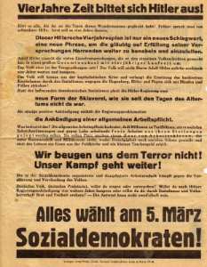 gr��eres Bild - Wahlbrief 1933 SPD