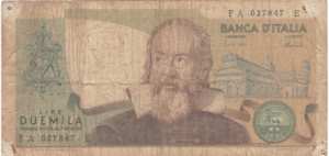 gr��eres Bild - Geldnote Italien 1973
