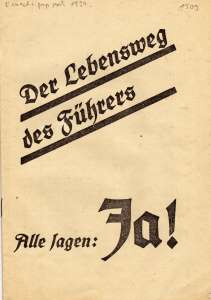 greres Bild - Wahlbrief 1934 NSDAP