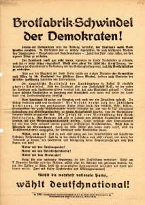 greres Bild - Wahlbrief 1932 Deutschnat