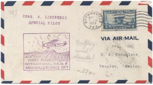 gr��eres Bild - Brief Ersttag Lindbergh C