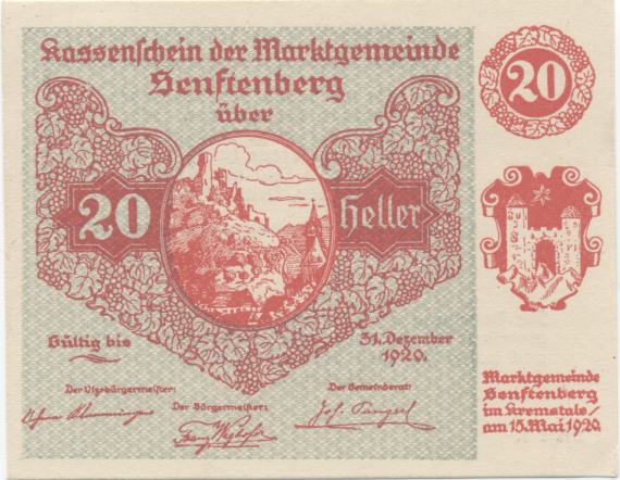 greres Bild - Geldnote 1920-1922 Senftb